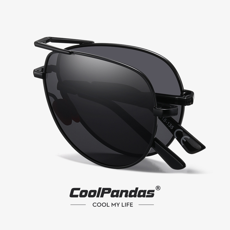 Sunglasses Aviator Polarized - CoolPandas Kacamata Lipat Fashion untuk Pria