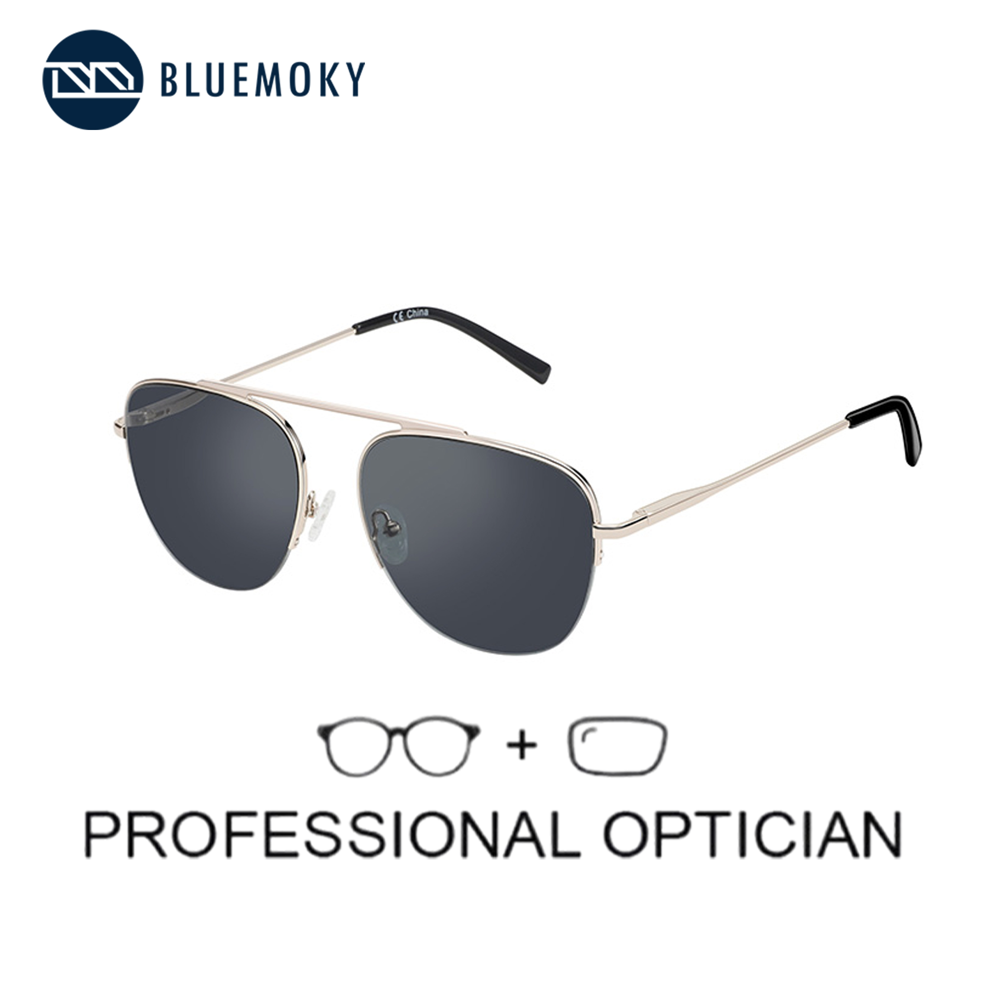 Sunglasses Aviator Polarized - BLUEMOKY kacamata hitam UV400 polarisasi, kacamata