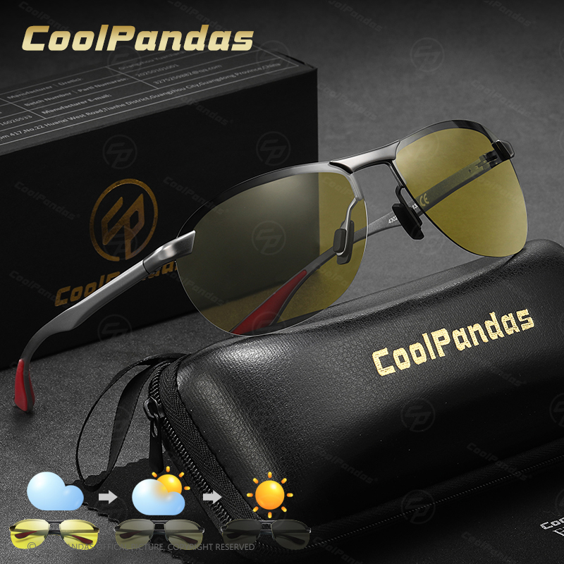 Sunglasses Aviator Polarized - Kacamata Penerbangan Cerdas Tren Baru Pria