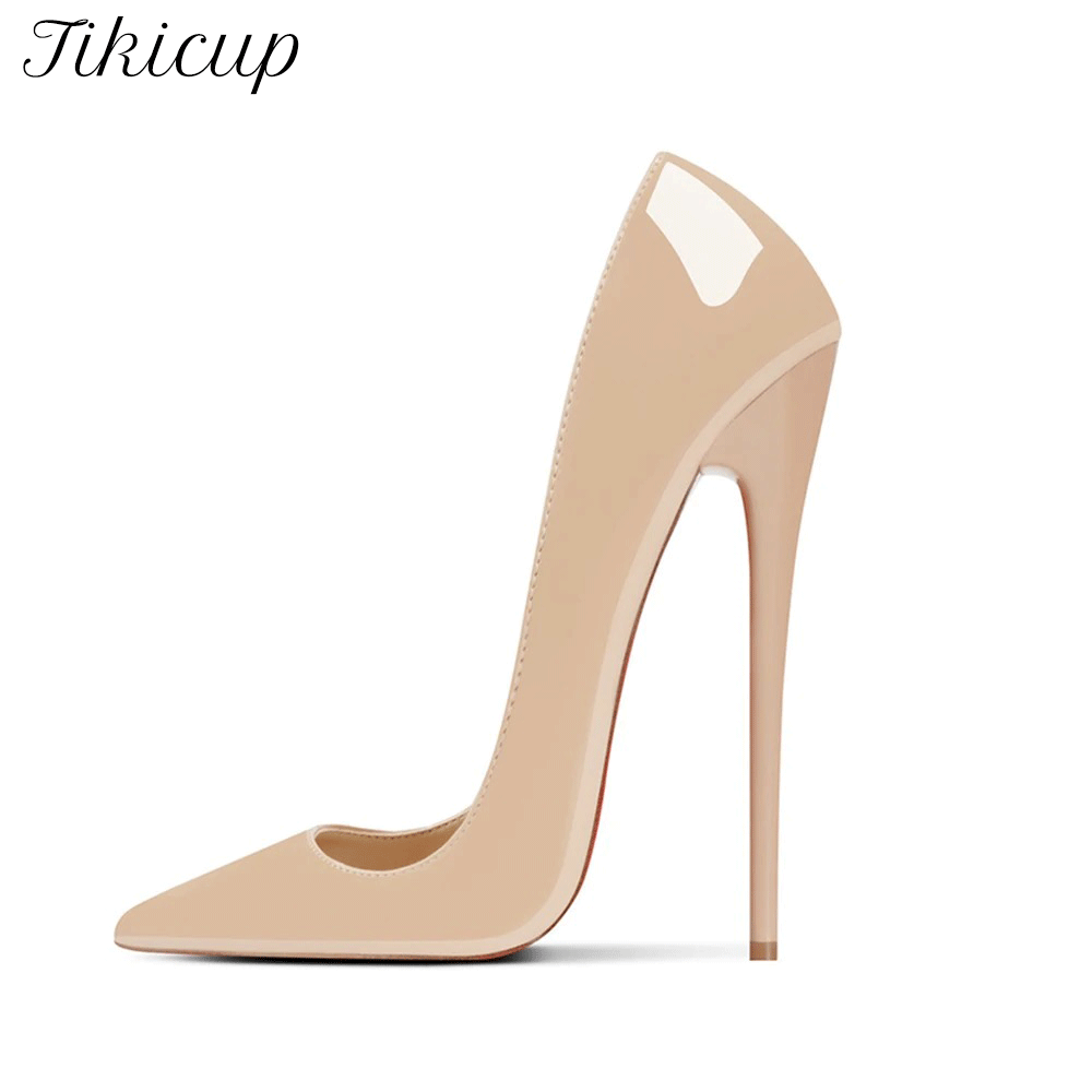 Casual Sandal Leather - Sepatu Hak Tinggi Stiletto 16CM Model