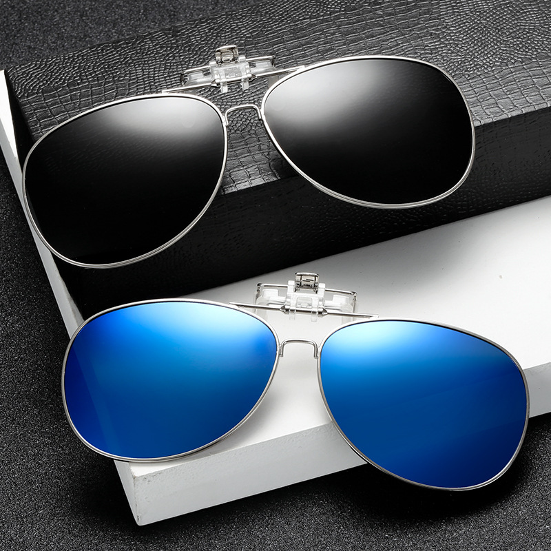 Sunglasses Aviator Polarized - Kacamata Terpolarisasi Lensa Klip Kacamata Malam
