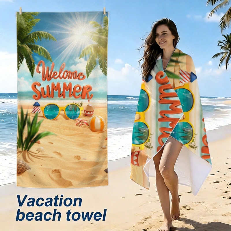 Handuk Pantai Mikrofiber Cepat - Beach Towel Large ulasan dan harga