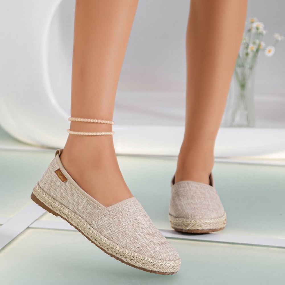 Sepatu Kanvas Datar Nyaman Mus - Espadrille Slip On ulasan dan harga