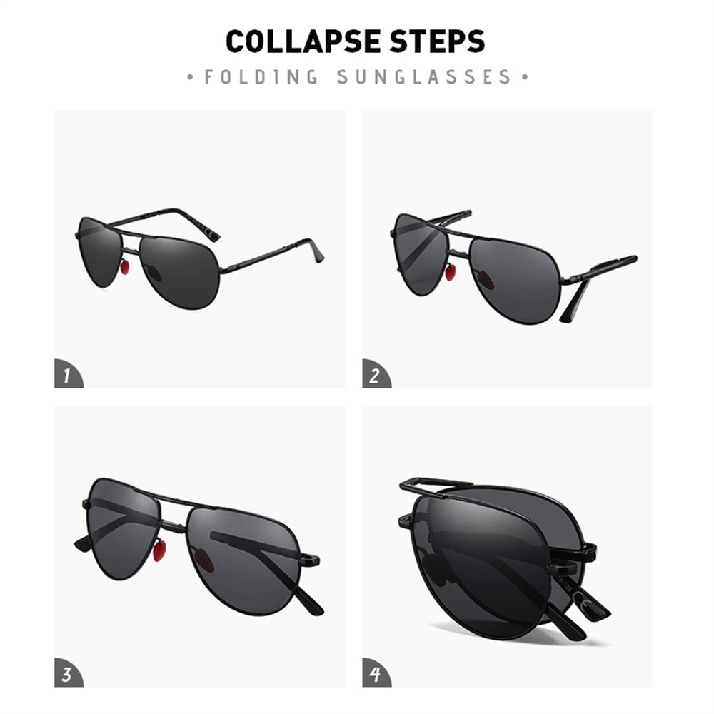 VIVIBEE Kacamata Lipat Hitam P - Sunglasses Aviator Polarized ulasan dan harga